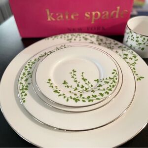 kate spade Gardner Street Green, 5-piece setting, single serving